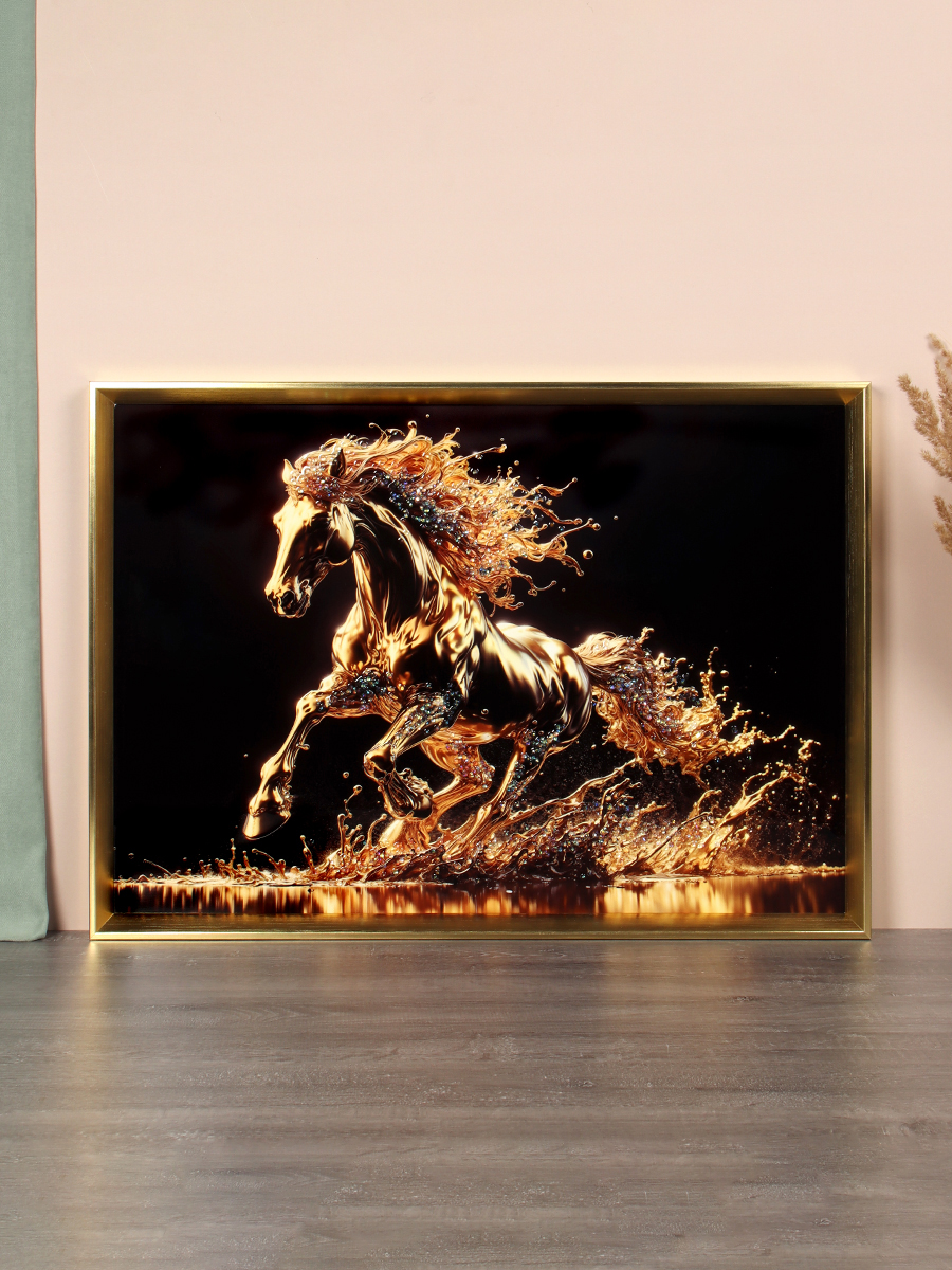 Картина 50х70 Лошадь / MU3-454 /уп 18/стразы