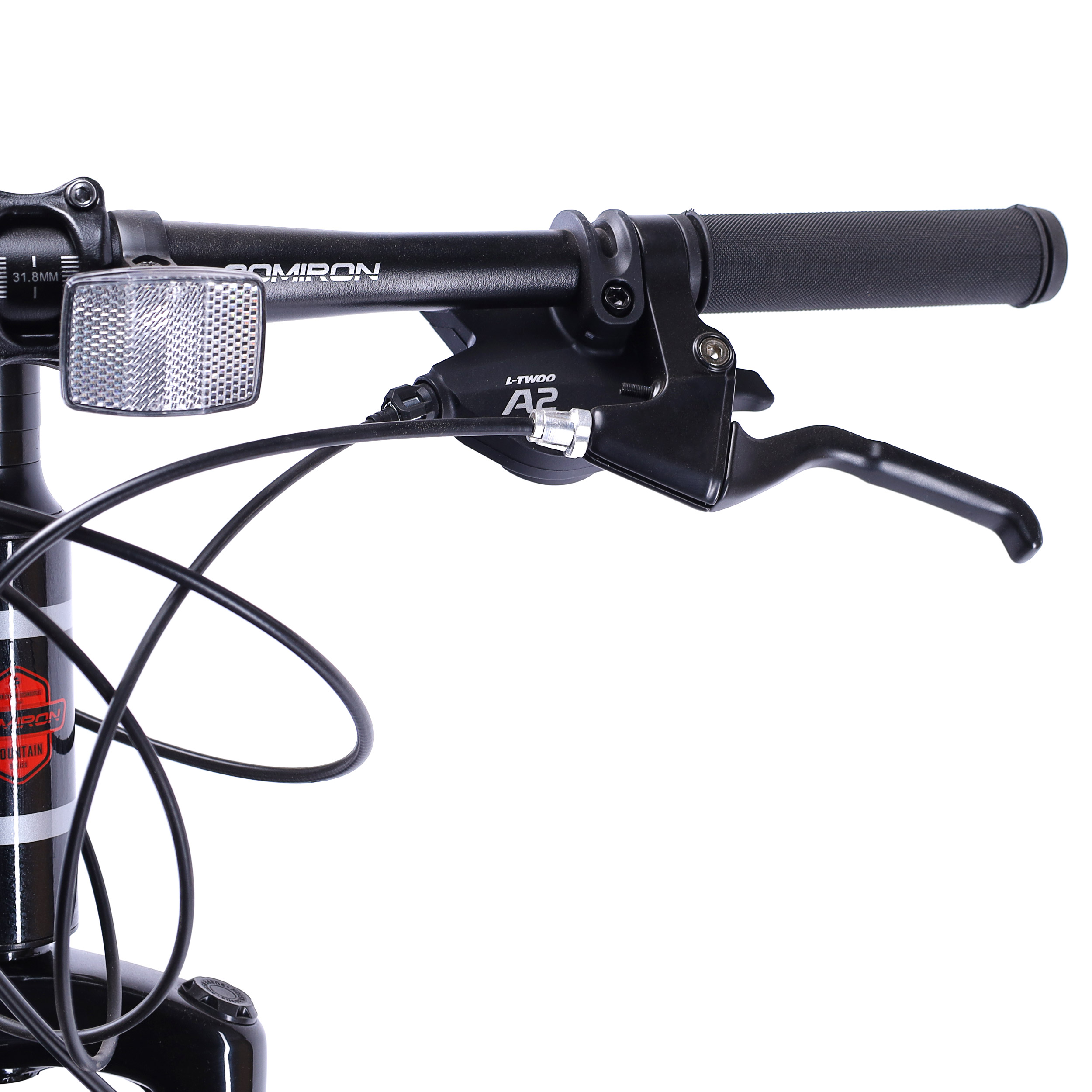 Велосипед 26" рама 19" 21sp COMIRON UNIVERSE чёрный глосс серый красный