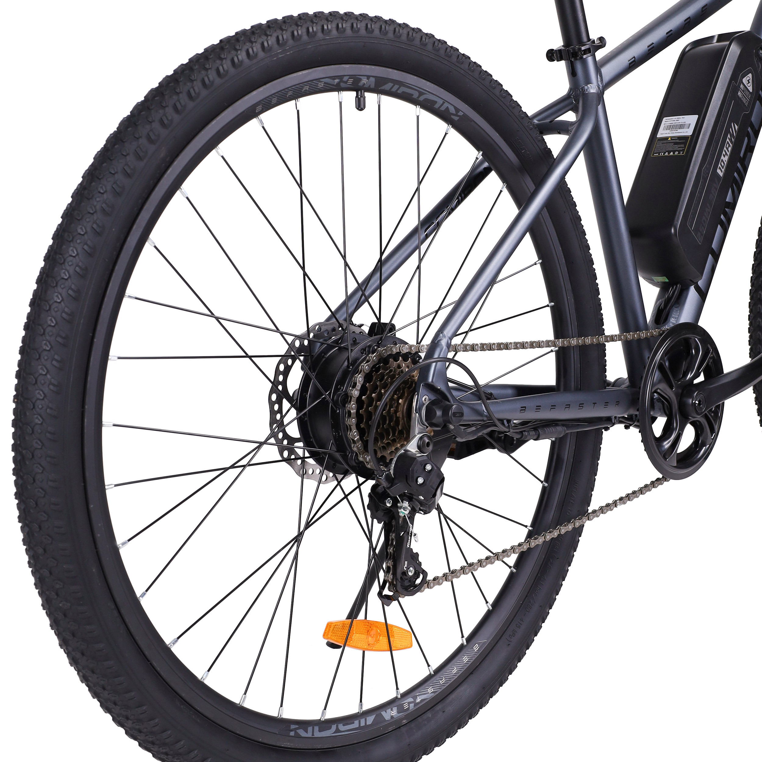 Электровелосипед 26" рама 17" COMIRON BeFASTER 7SP SHIMANO 250W 36V/10.4AH чёрный