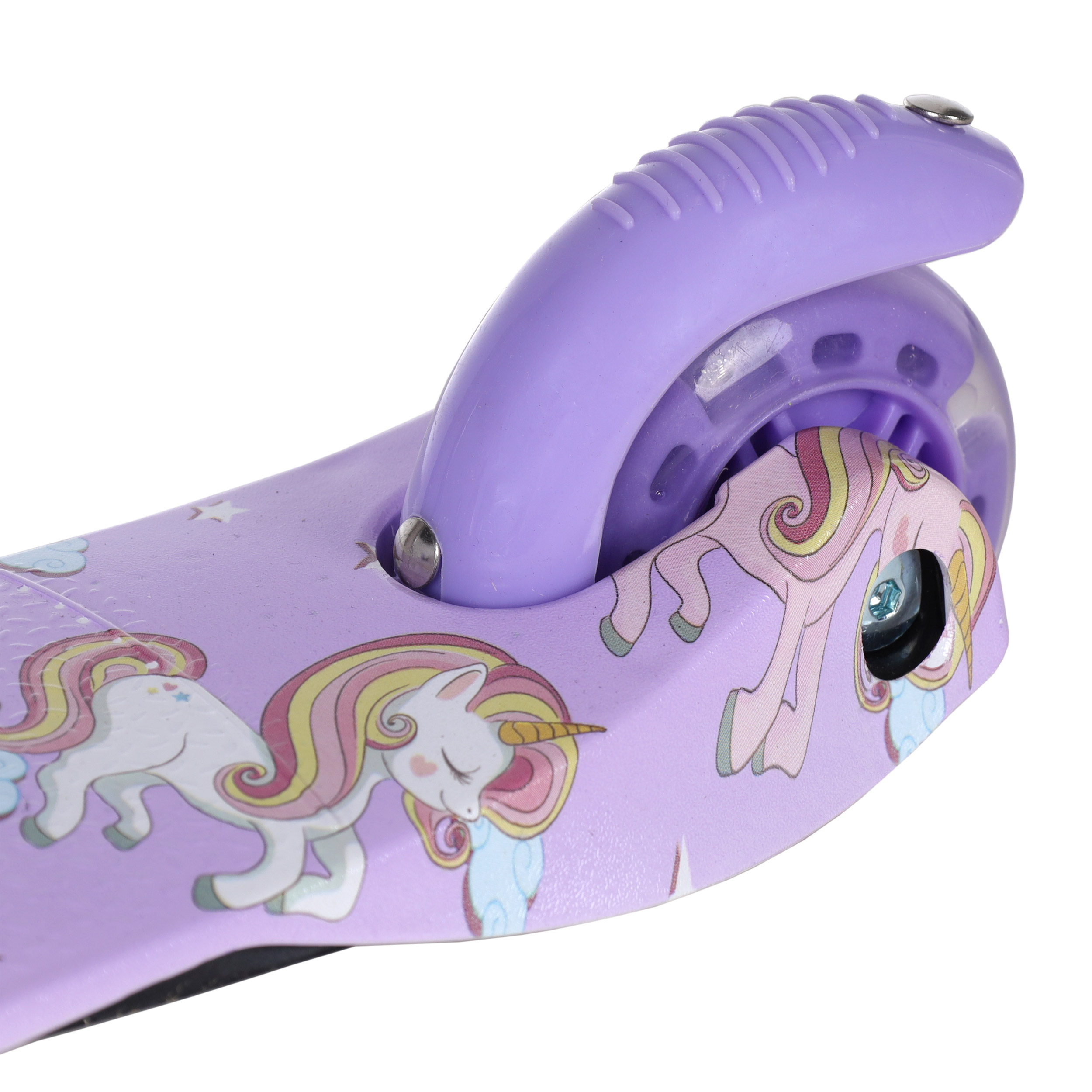 Самокат трехколесный для детей от 2-х лет Yeenot GT4105P51, нагрузка до 30кг, вес 1,8кг, светящиеся колёса PU 110мм, цвет розовый UNICORN БК/уп10