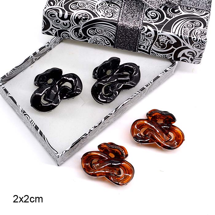 Заколка краб для волос 12 штук набор / 34/03/51 /уп 12/