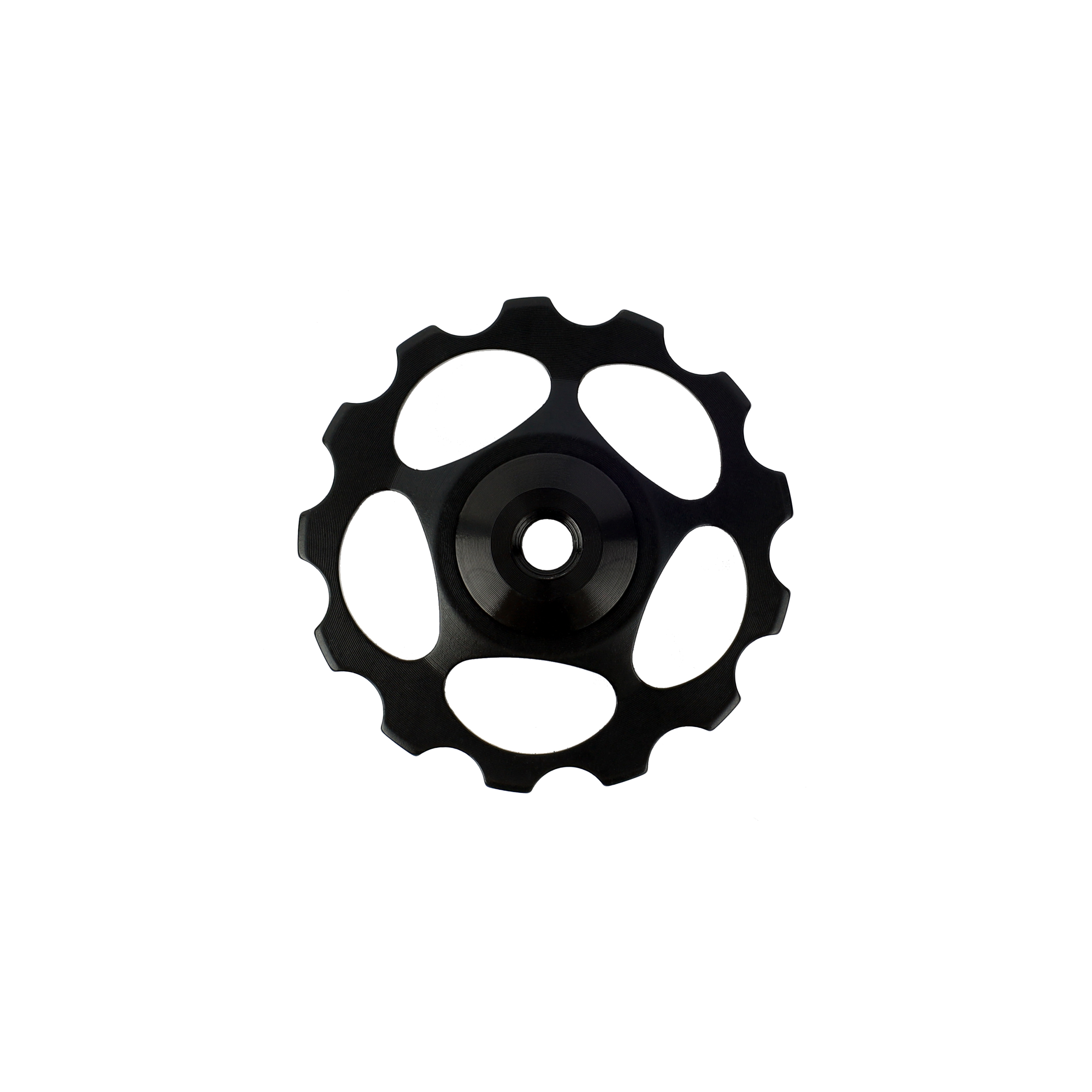 Ролик натяжителя заднего переключателя 13T . Алюминиевый. KENLI /KL-4011F/ черный/ уп200/