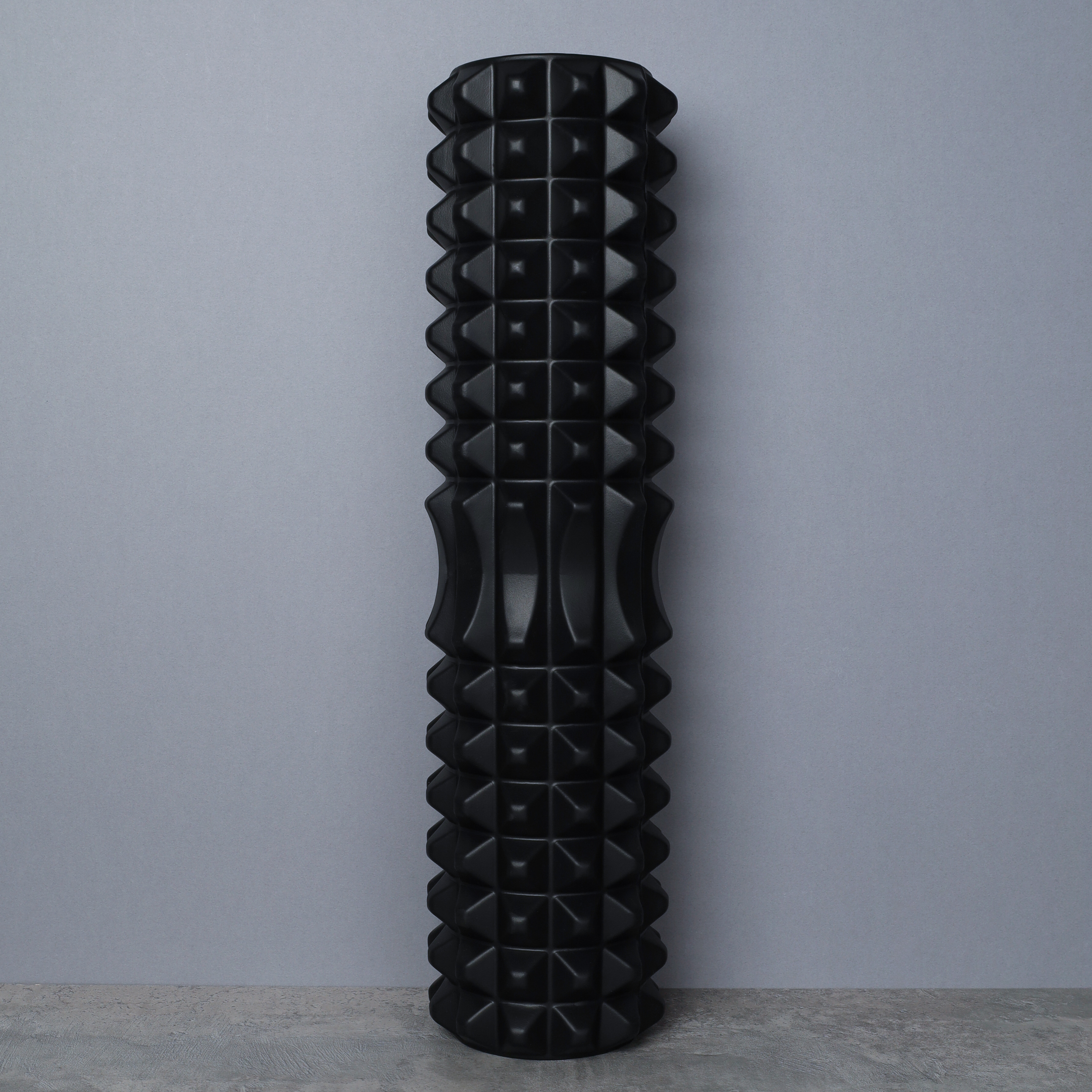 Ролик массажный спортивный Woohooo SPIKE 45x14/ черный/уп10