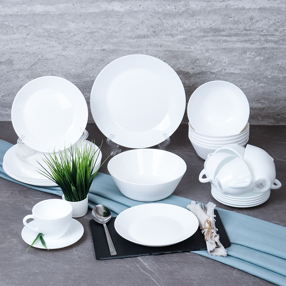 Столовый набор 31 предмет Евро белый / 19PCS-9575675 (white) /уп 2/