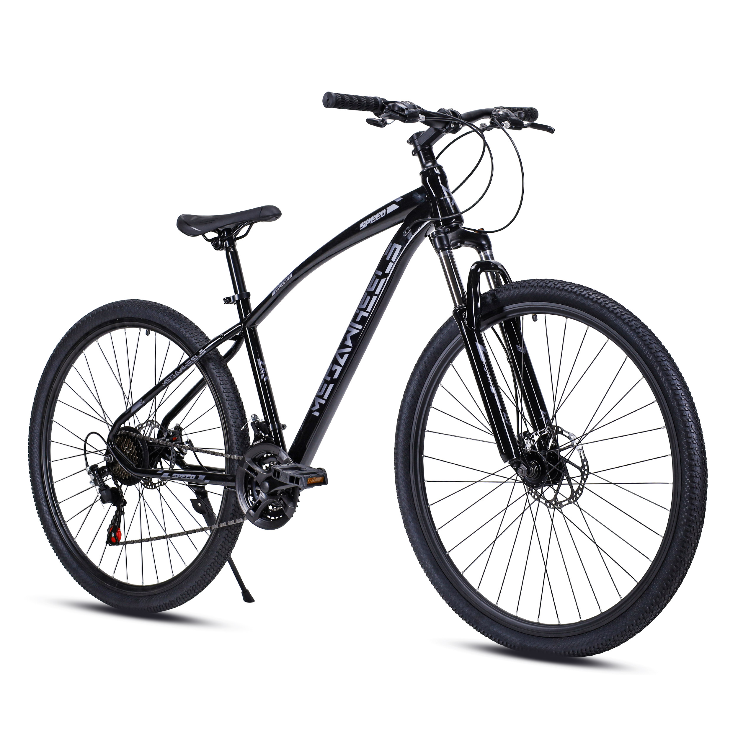 Велосипед горный 29" 21sp MEGAWHEELS SPEED чёрный-серый