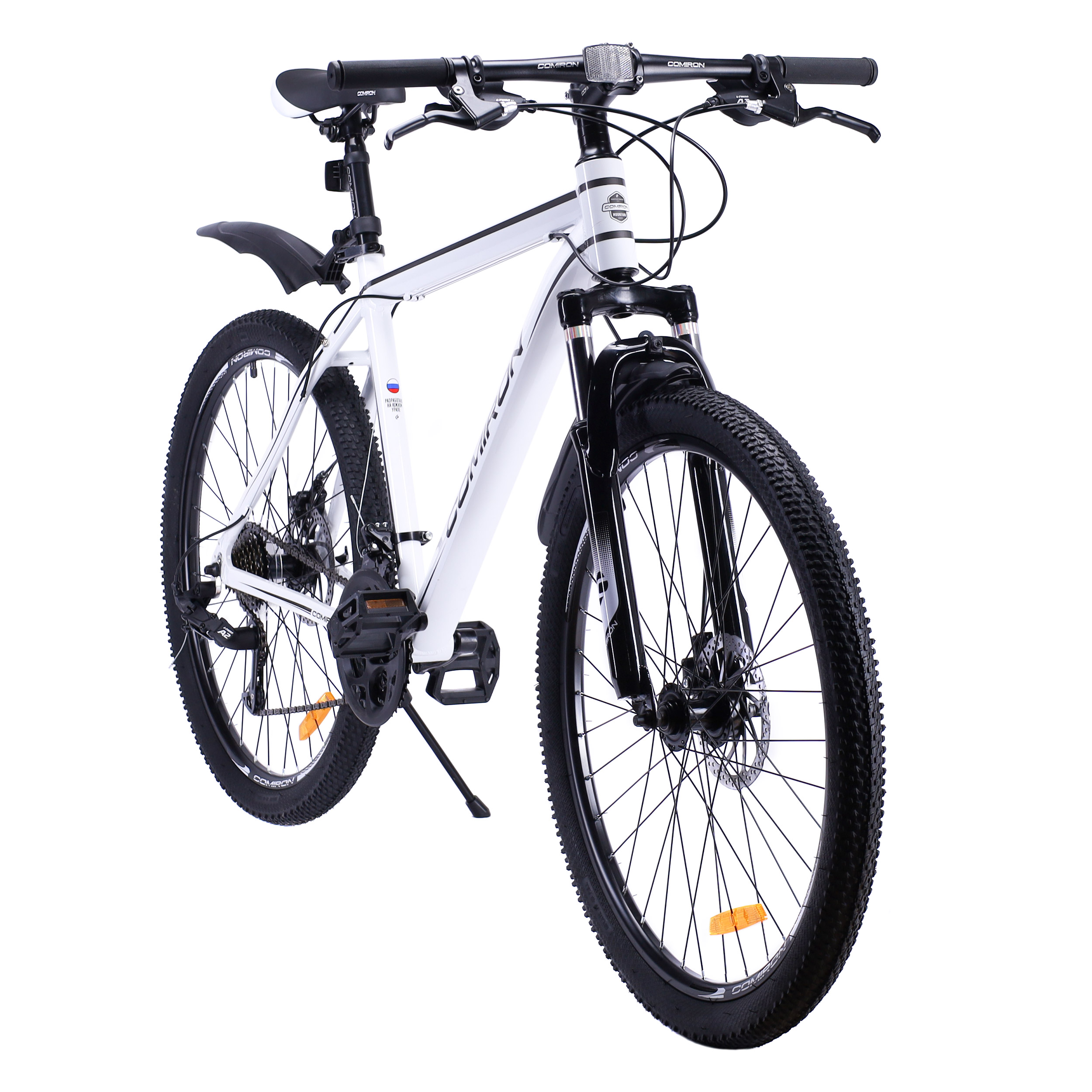 Велосипед 26" рама 19" 21sp COMIRON UNIVERSE белый дип грей металлик