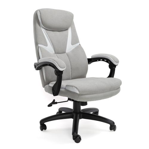 Кресло руководителя URBAN Серый велюр