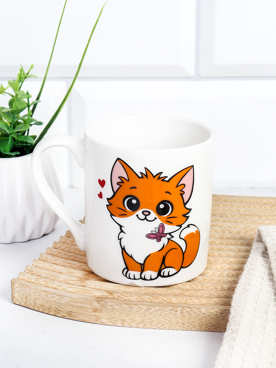 Кружка 200 мл Детство / WS-2025 /уп 12/96/ Кошечка