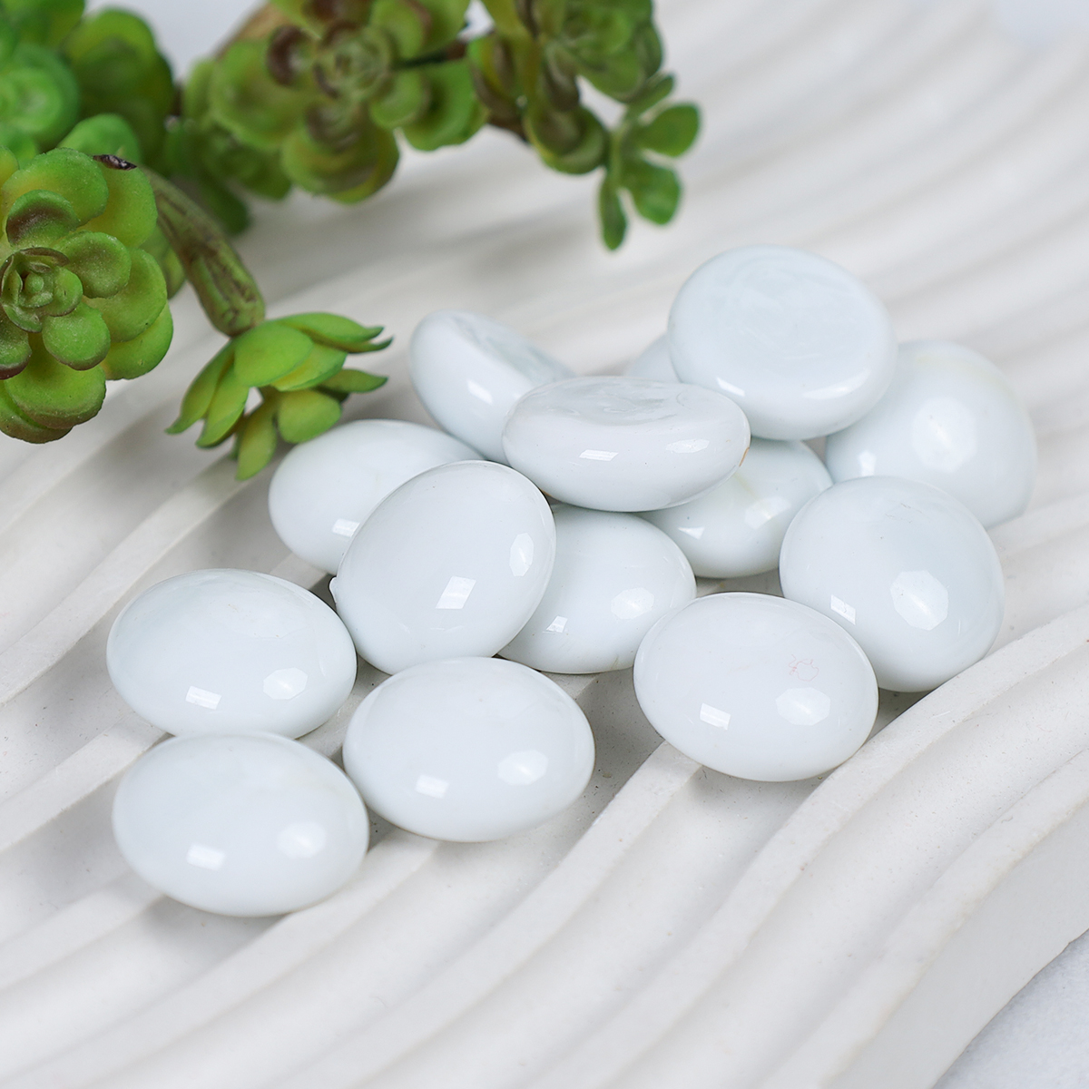 Декоративные камни 350г серо-белые / 7-21/3 /уп 50/