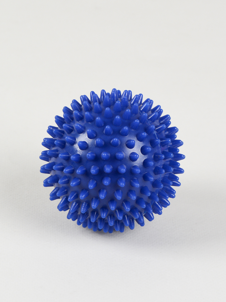 Мячик массажный Woohooo Spiny / 9 см/ синий /уп 100/