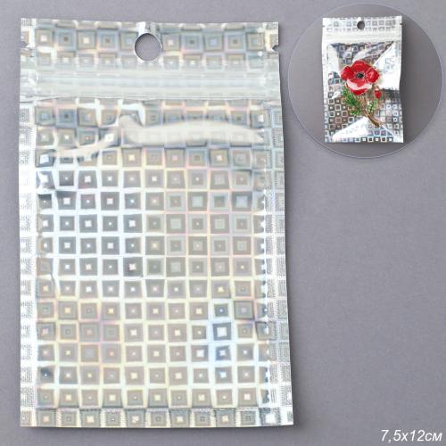 Пакет подарочный 7,5х12 см / ZIP-03 /уп 100/5000/ zip-lock застежка