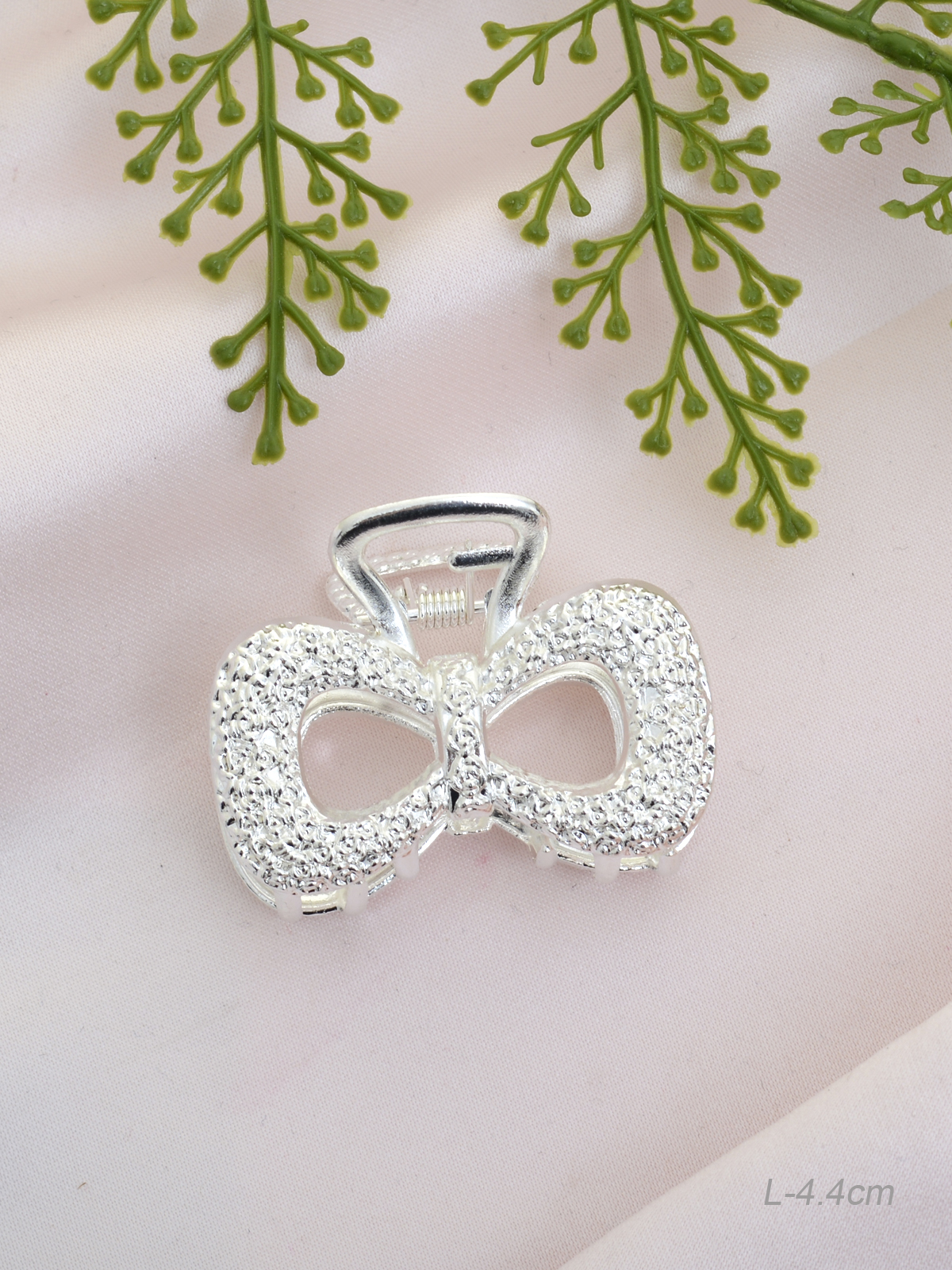 Крабик для волос 4 см Бант / GTJ-17 /уп 12/металл