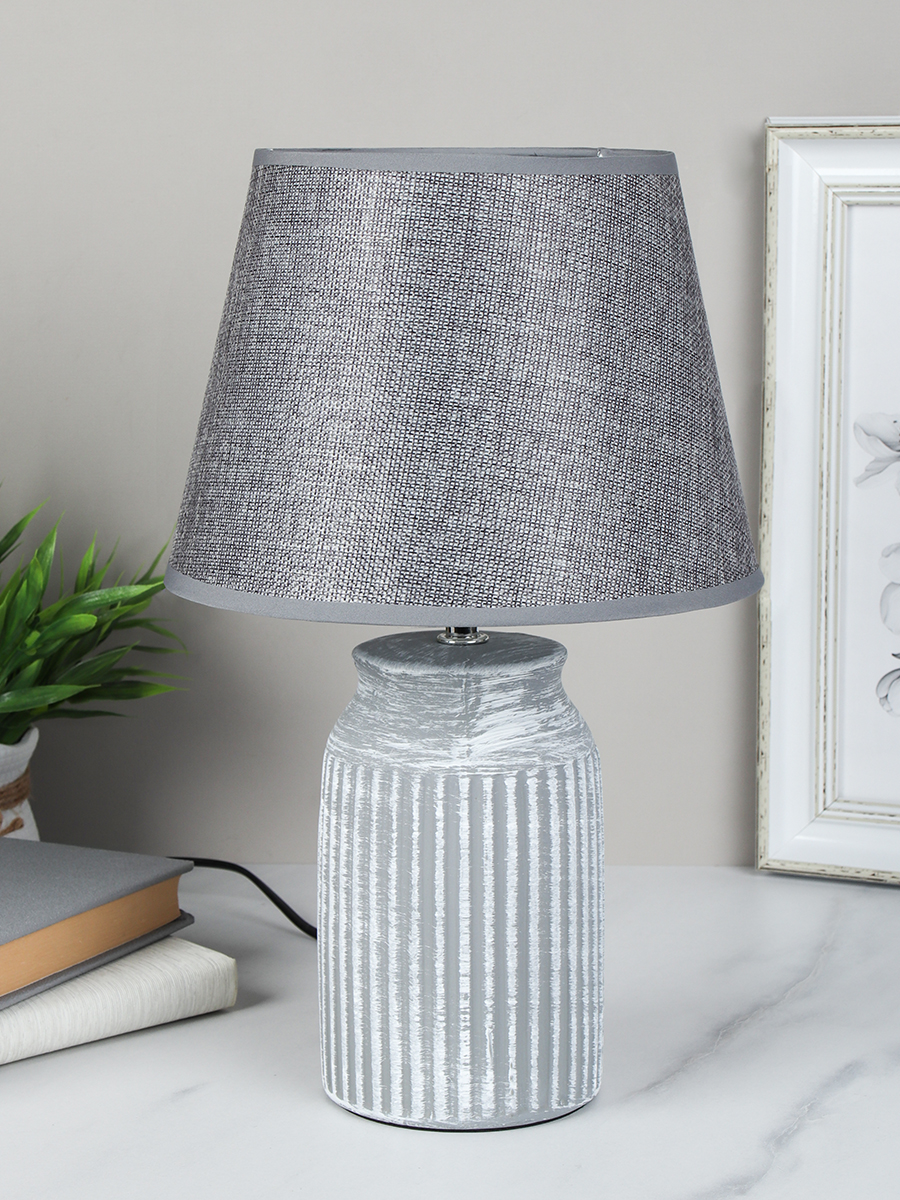 Светильник настольный 36 см / 22029 /уп 24/ СЕРЫЙ Акция 697721