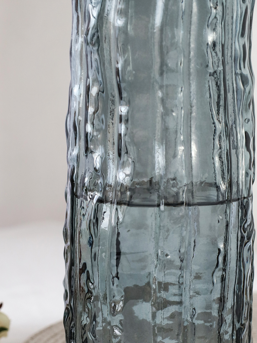 Ваза для цветов 25 см серая / WRD-163 /уп 24/ без и/уп