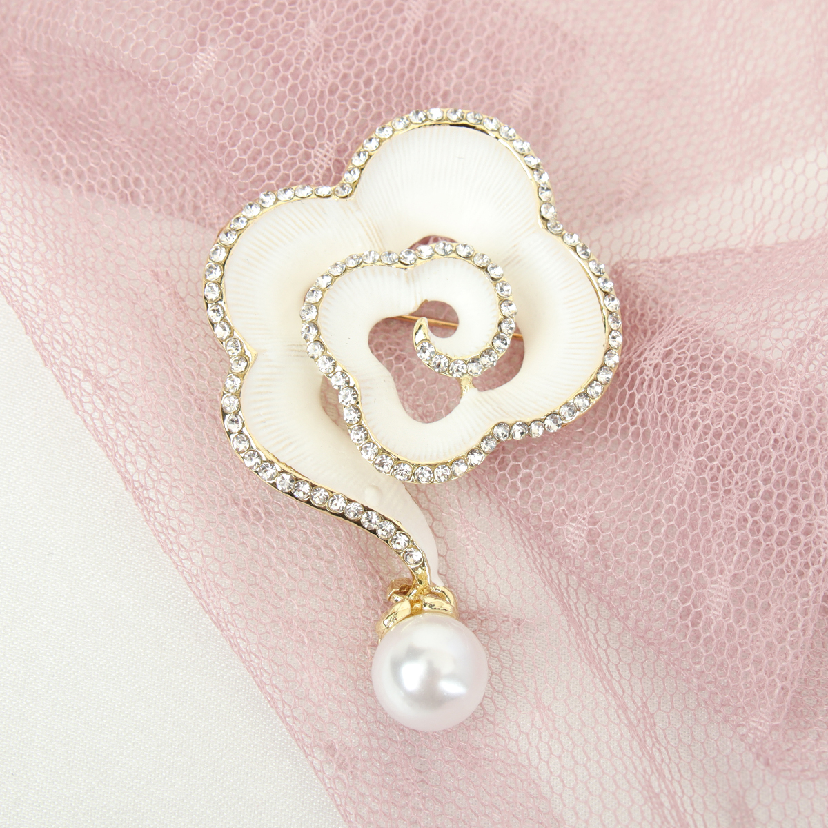 Брошь Роза / 3343 /уп 24/