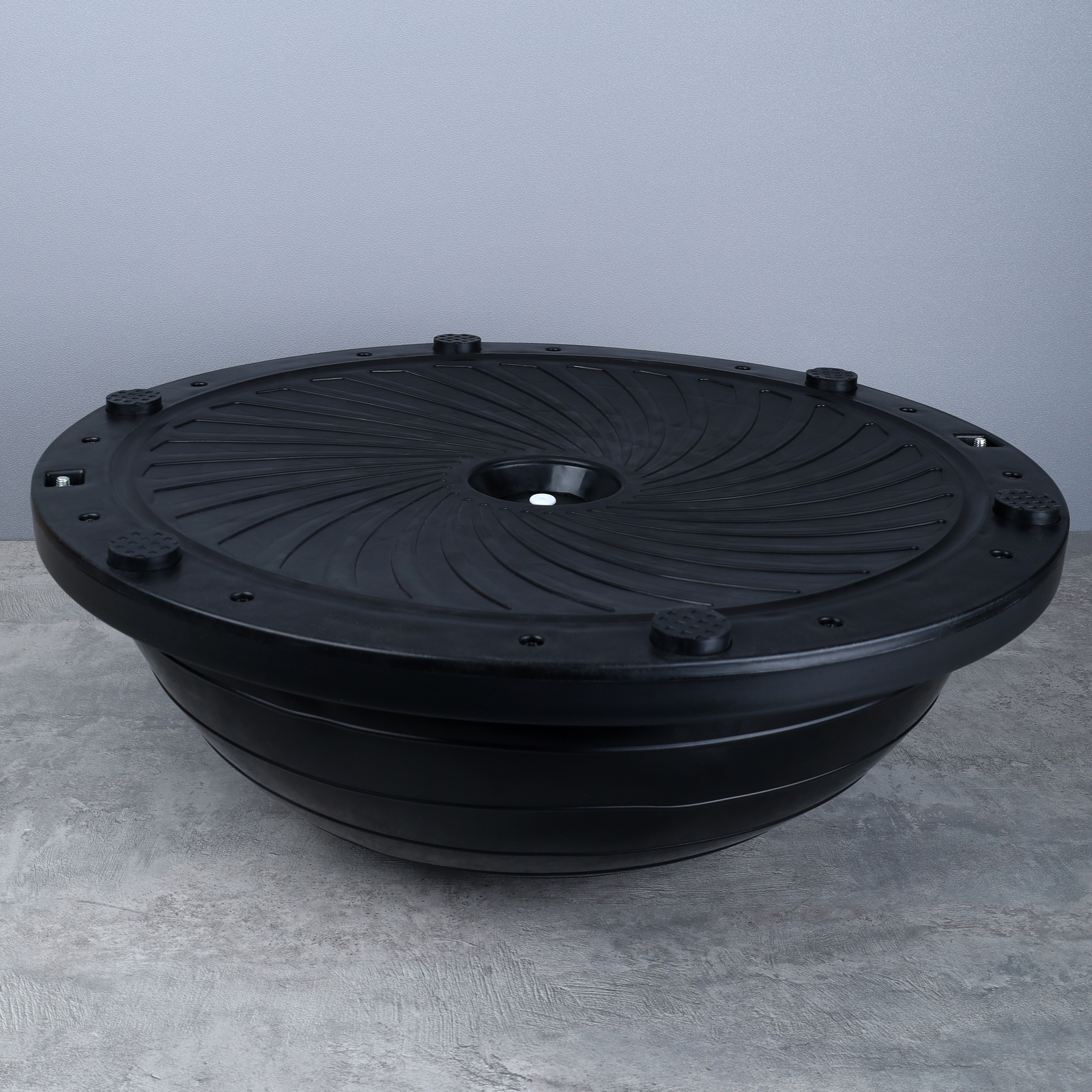 Полусфера балансировочная BOSU 46см Woohooo Drops эспандер, насос/ черный / B46Dr-BL/ уп5