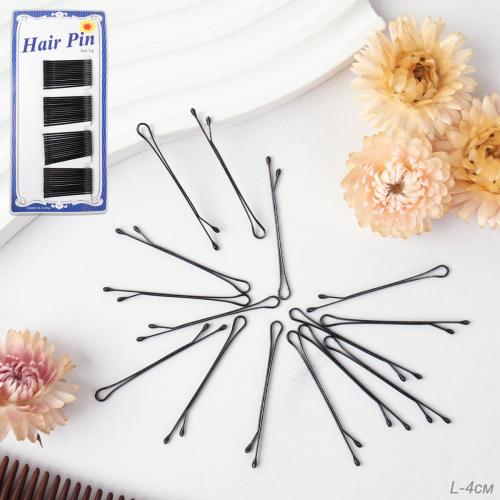 Невидимки для волос 45 мм набор 60 штук / NSAF-15/уп 200/черные