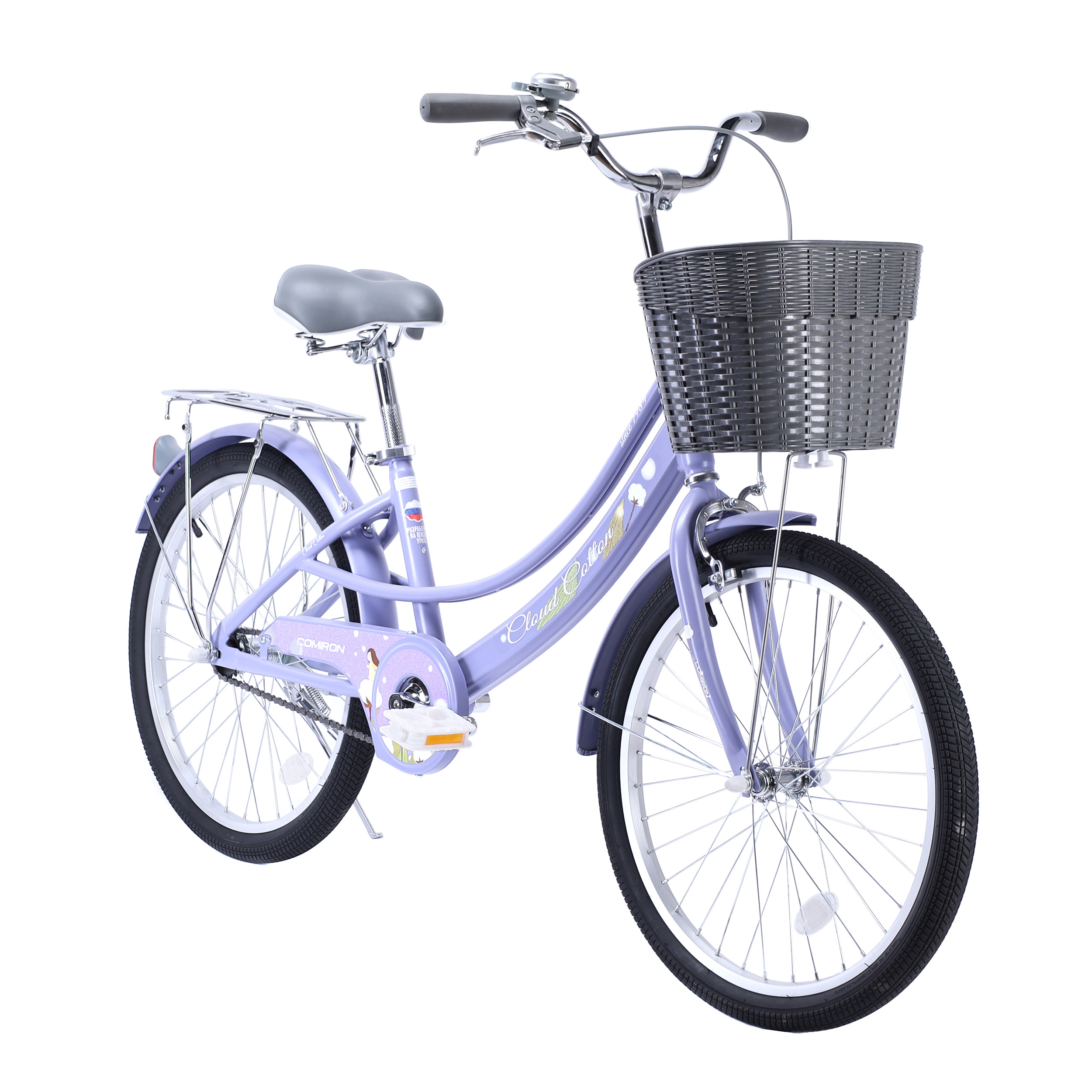 Велосипед 22" COMIRON Cloud Cotton A07-22L лавандовый 