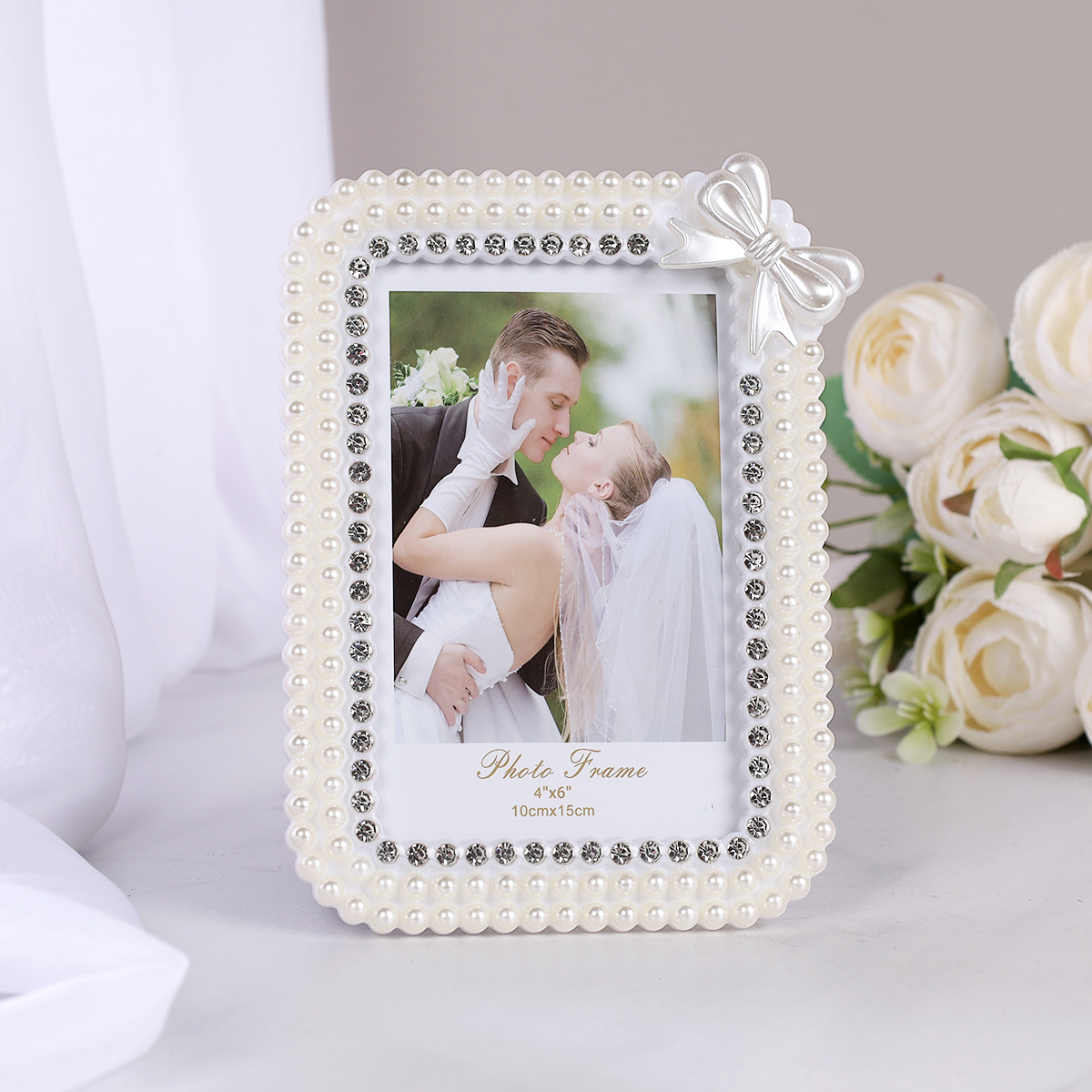 Фоторамка 10х15 / ZQC05 /уп 96/Бантик