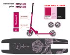 Самокат 2-х колесный Woohooo Vibex / колеса 200мм / Pink Flower / уп 4
