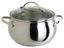 Кастрюля 2,7 л 18х11 см Apple B / 93-B-2 /уп.6/ крышка стекло , зерк.пол. Regent/ Регент