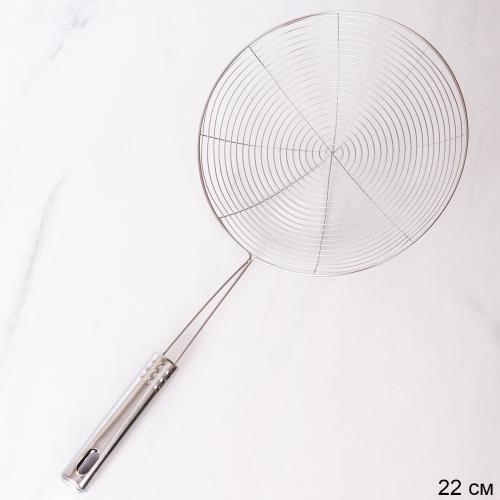 Шумовка 22 см нерж / Y-628 /уп 400/