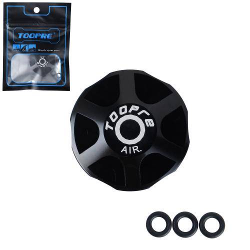 Крышка короны вилки MTB велосипеда. TOOPRE FC-001. Размеры: 33х33х8.3мм. Совместима с вилками: Manitou/X-Fusion/Fox/DT/Rockshox. Черный