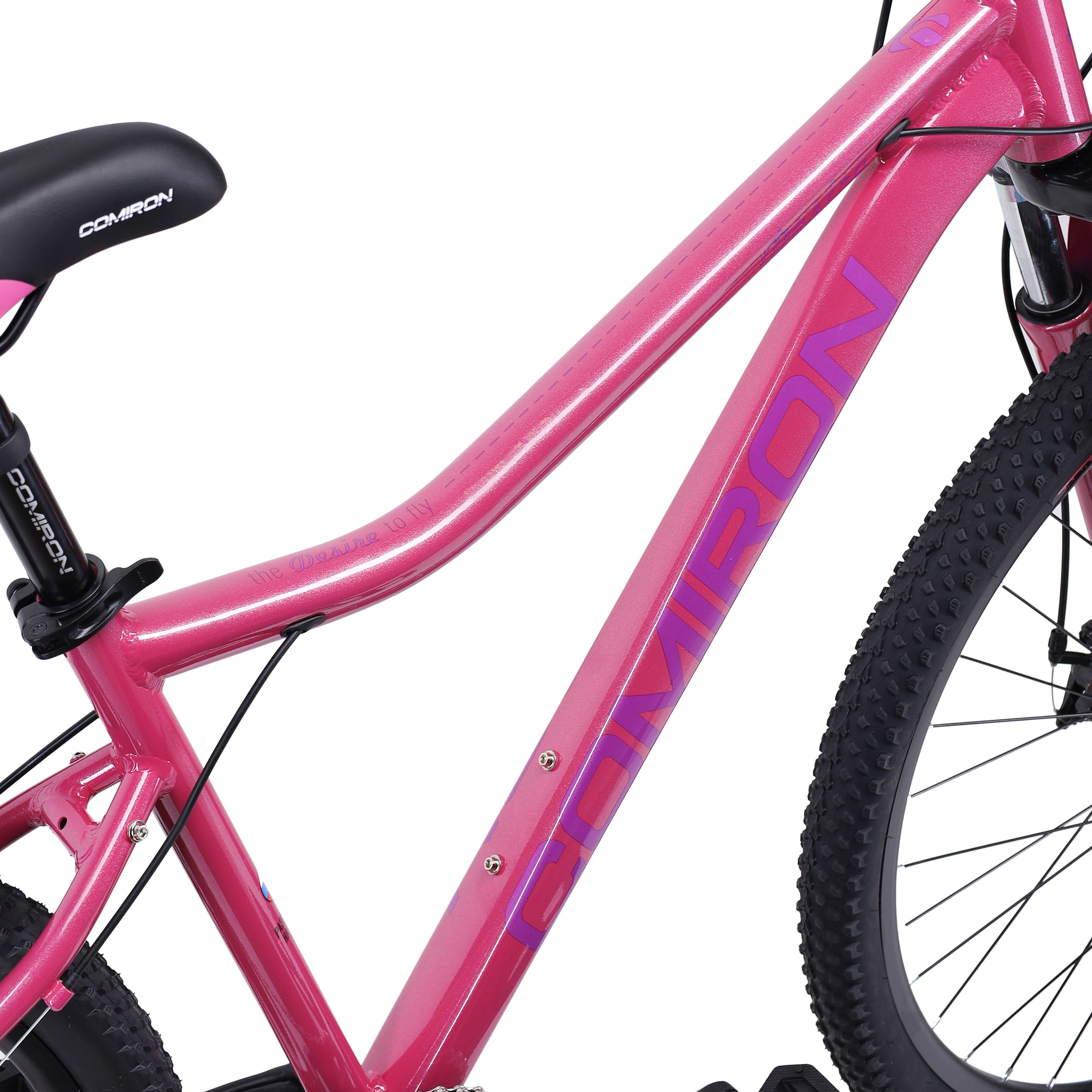 Велосипед 27,5" рама 17" 1x10sp COMIRON DESIRE розовый