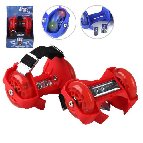 Флеш-роллеры светящиеся JP998 красный /уп 30 /светятся колеса