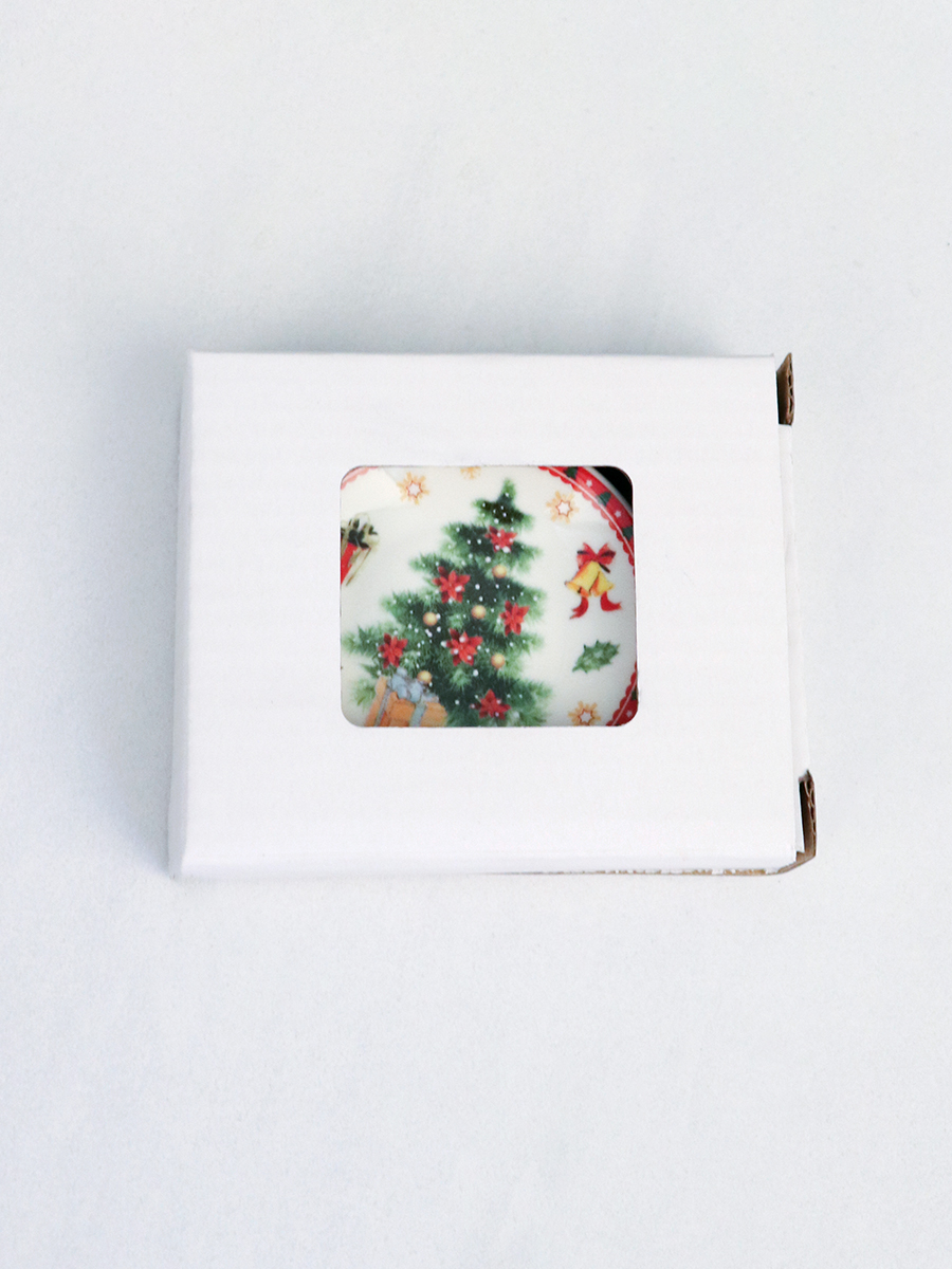 Подставка под чайный пакетик 2 штуки / HD-2501 /уп 48/ Новогодняя