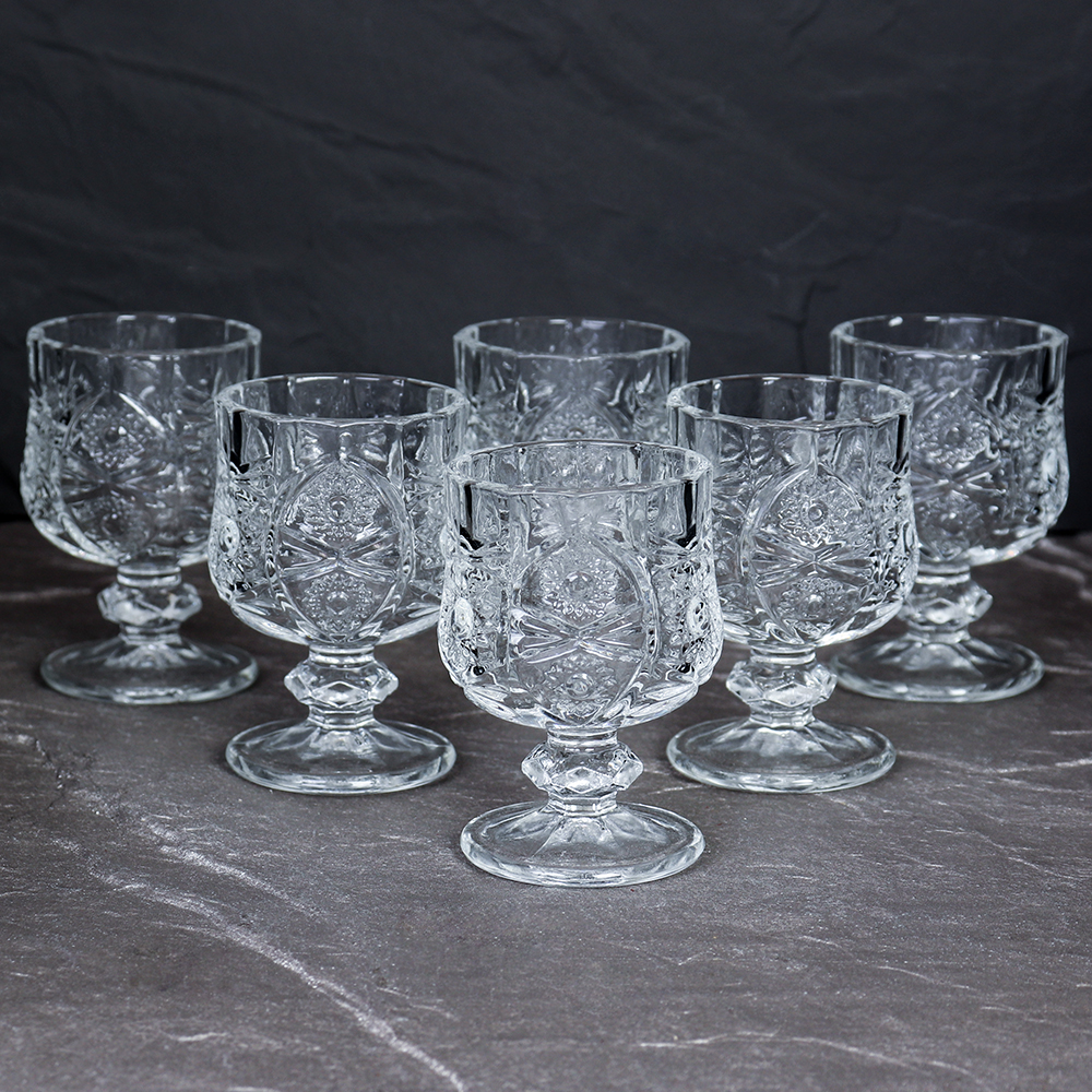 Рюмка 6 штук 50 мл бочонок Орнамент / 611-1B /уп 24/