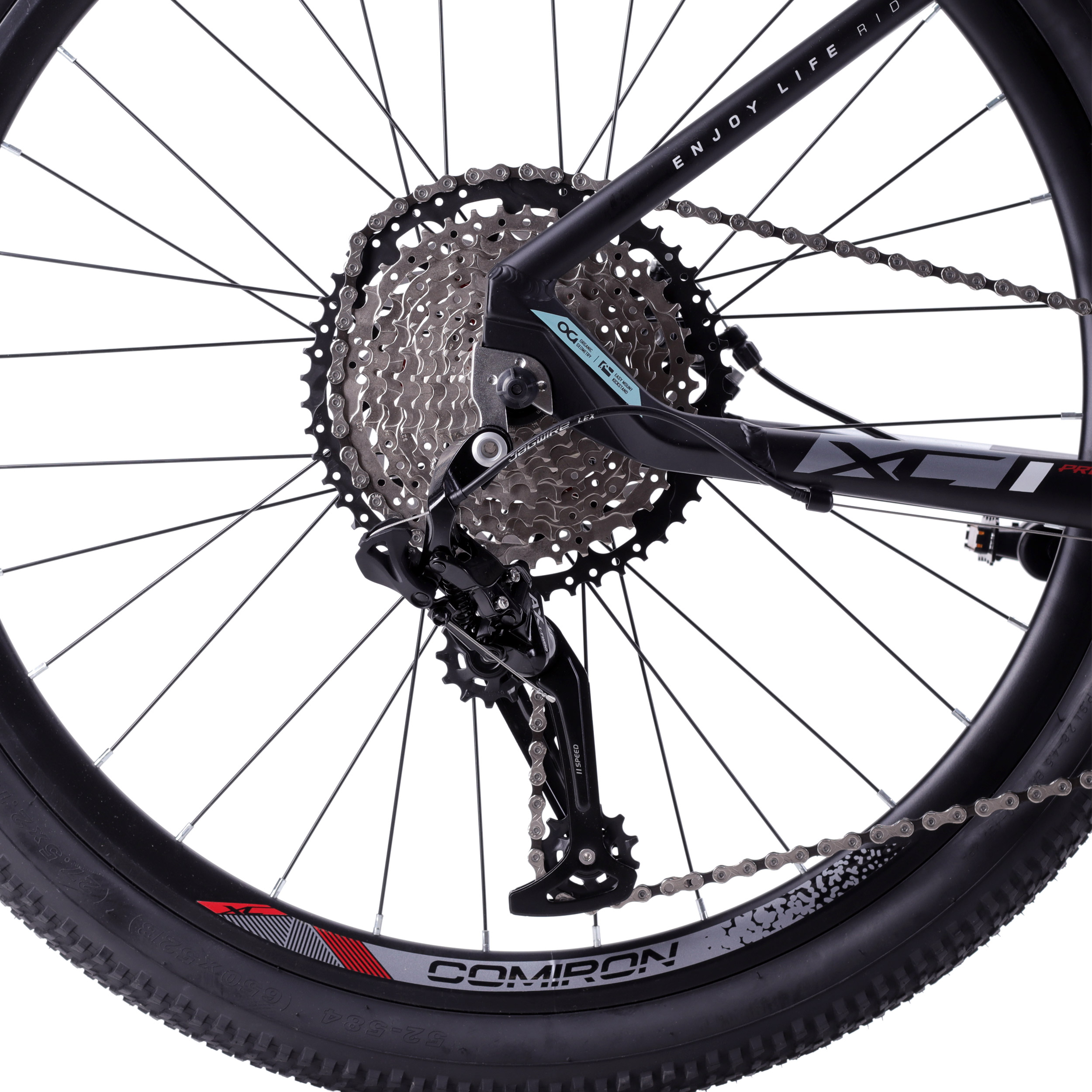 Велосипед горный COMIRON PREDATOR 2.0 (ХИЩНИК)  27.5"*19", 1*11sp цвет: чёрный MRCDS F1