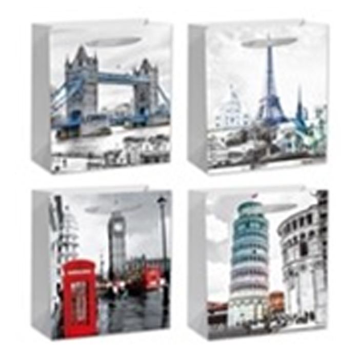 Пакет подарочный 26x32x10 / 24817M /уп 12/480/