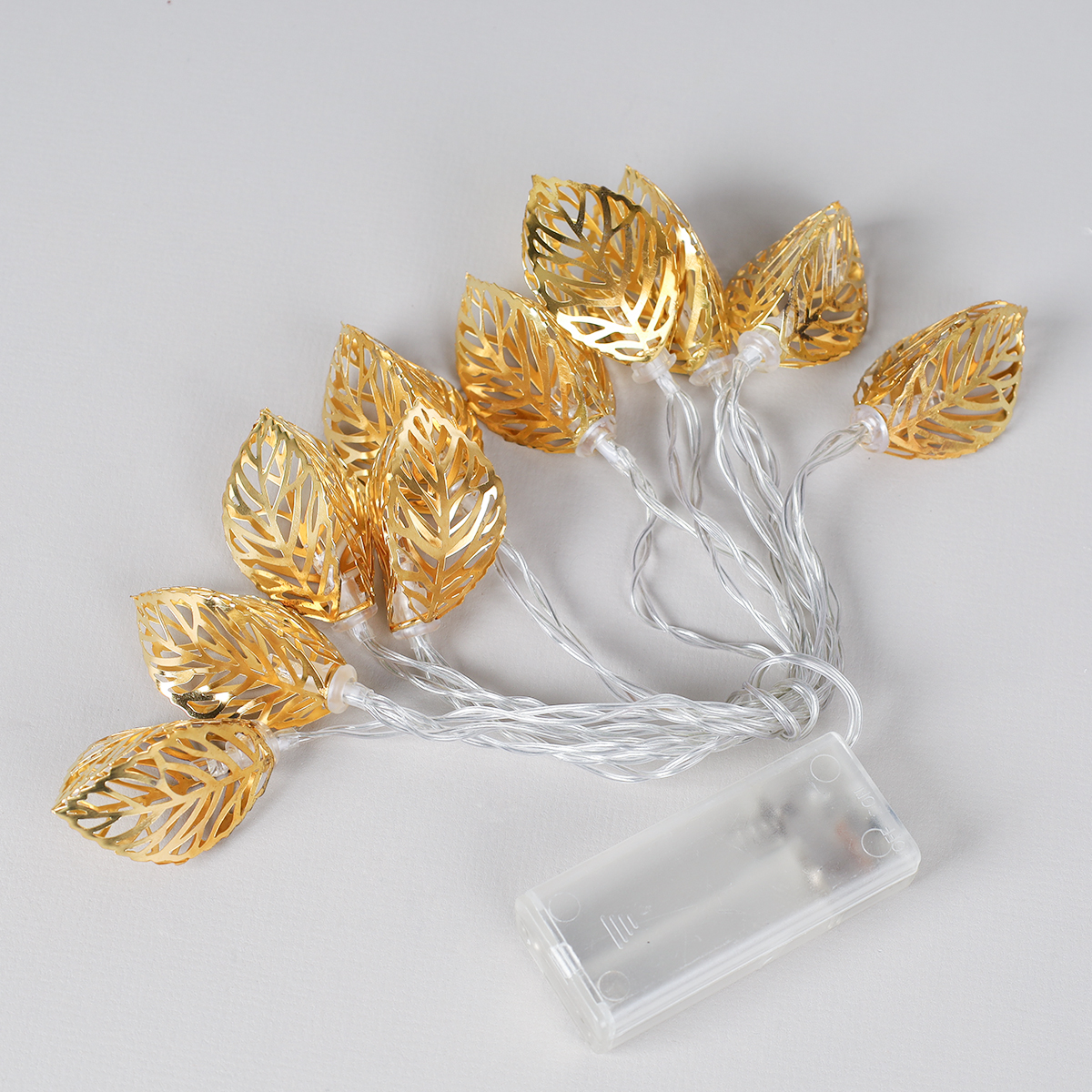 Гирлянда светодиодная 2 м 10 LED Листья / GN8 /уп 100/