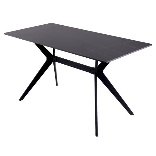 Стол кухонный ST-001 черный (Король Лорен) 