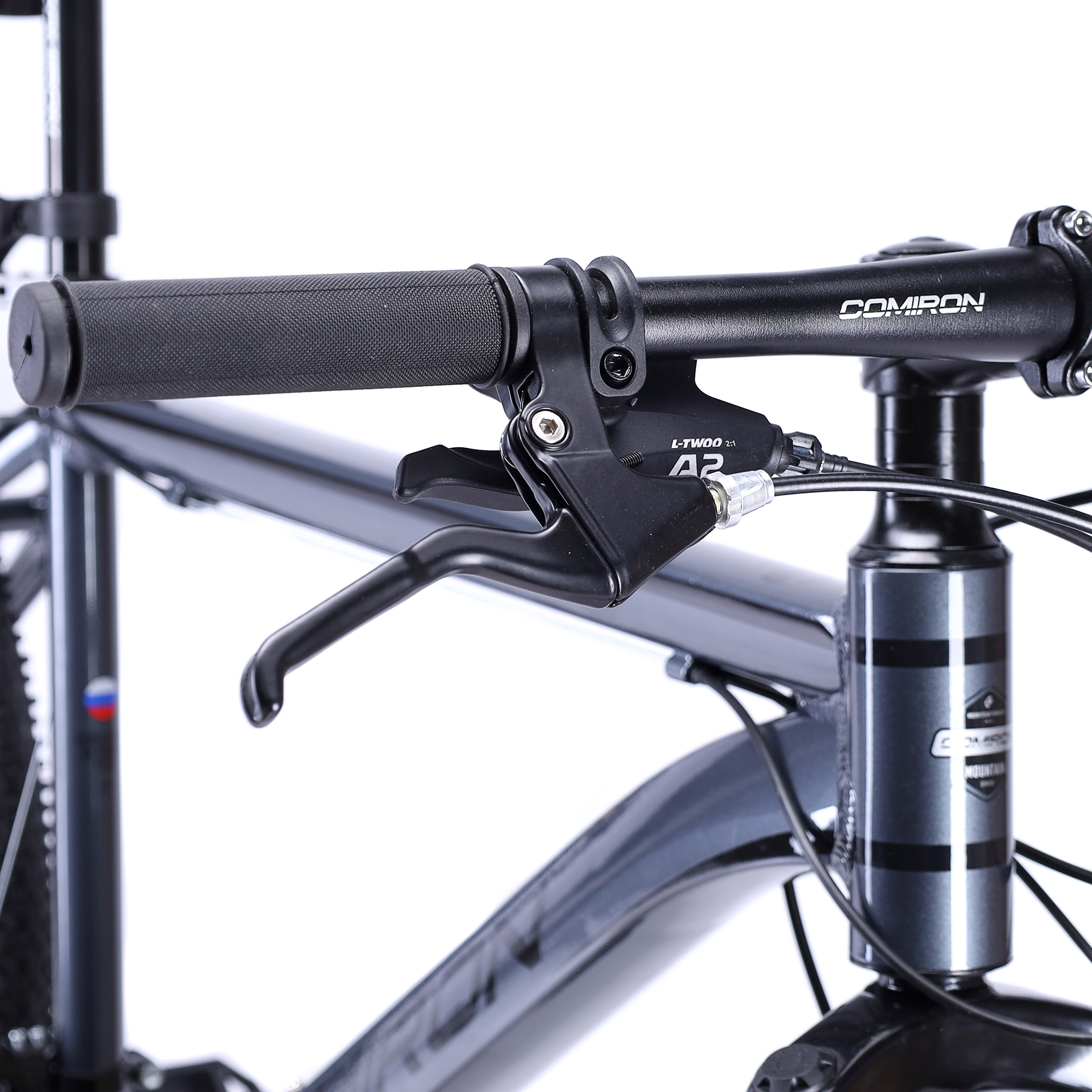 Велосипед 26" рама 19" 21sp COMIRON UNIVERSE серый полис чёрный глянцевый