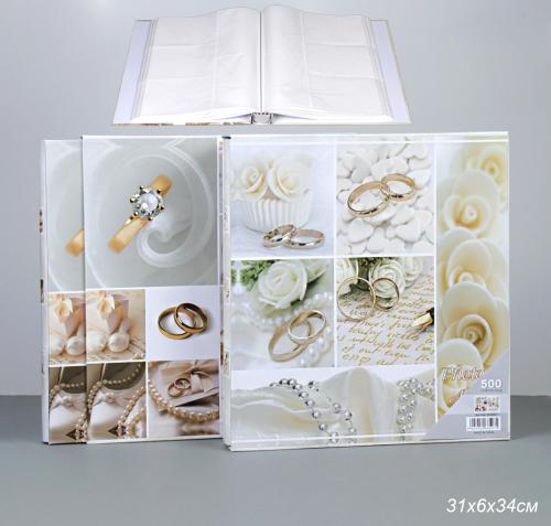 Фотоальбом 500 фото 10x15 Свадебный / MX8507 /уп 16/