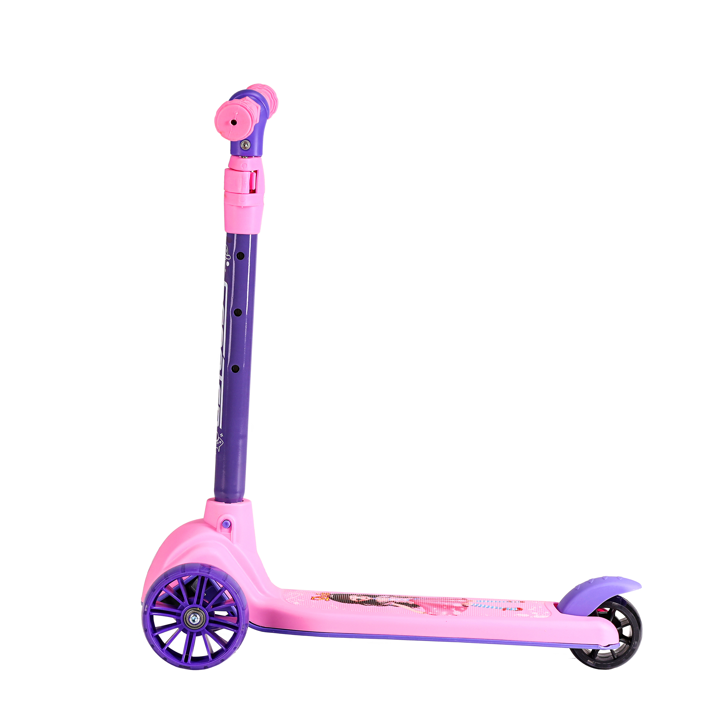 Самокат 3-х колесный SCOOTER Princess / MY-528 /уп 10/ розовый