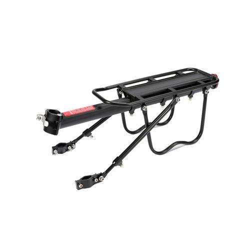 Багажник алюминиевый велосипедный 54х14 см с боковыми дугами на хомутах /уп 20/