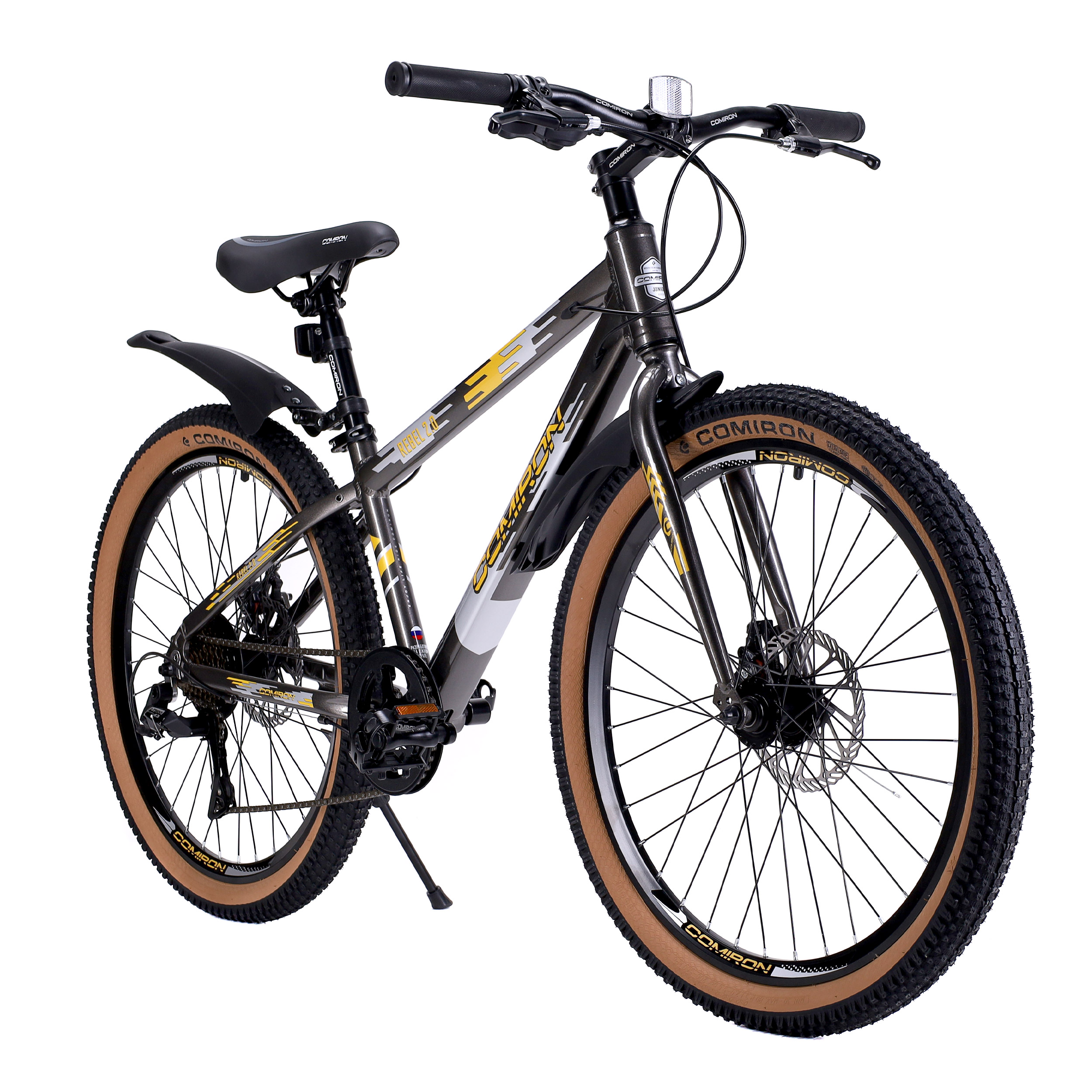 Велосипед 24" рама 13" 8sp COMIRON REBEL ригид чёрный