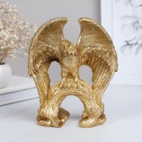 Статуэтка Орел 18 см золото / 22745-3 B /уп 36/ 733204     