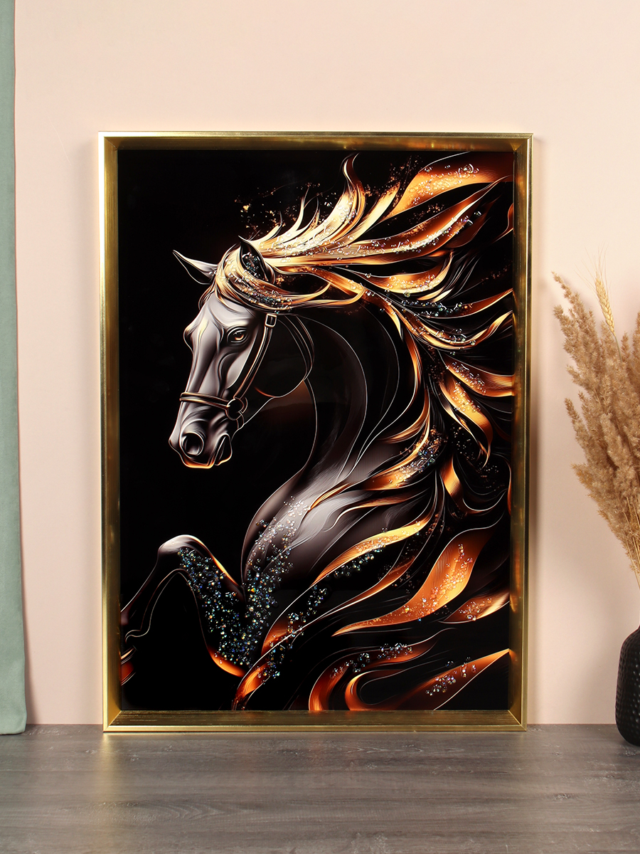 Картина 50х70 Лошадь / T25511 /уп 18/стразы