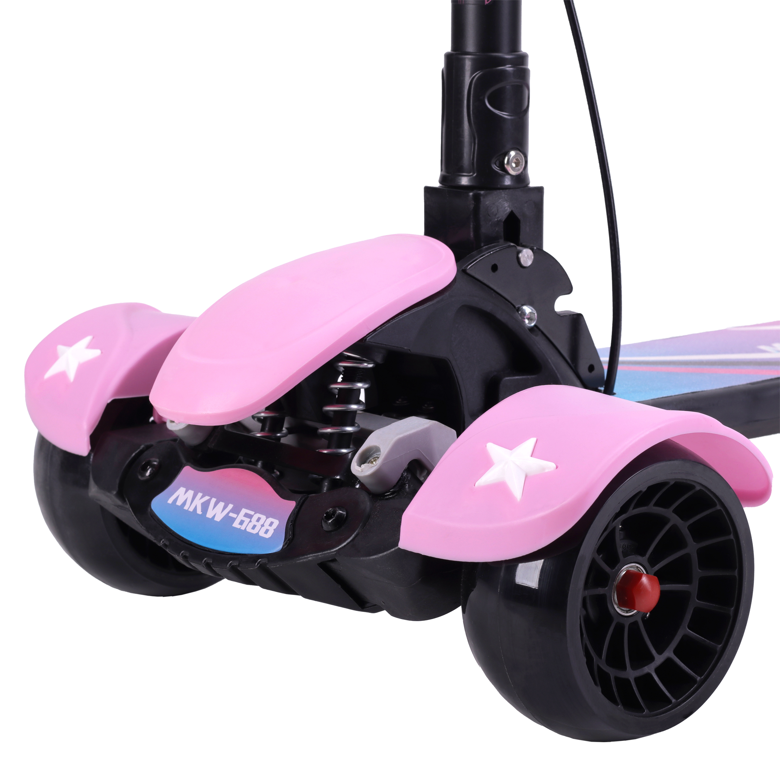 Самокат 3-х колесный / GT688P /уп 4/ розовый