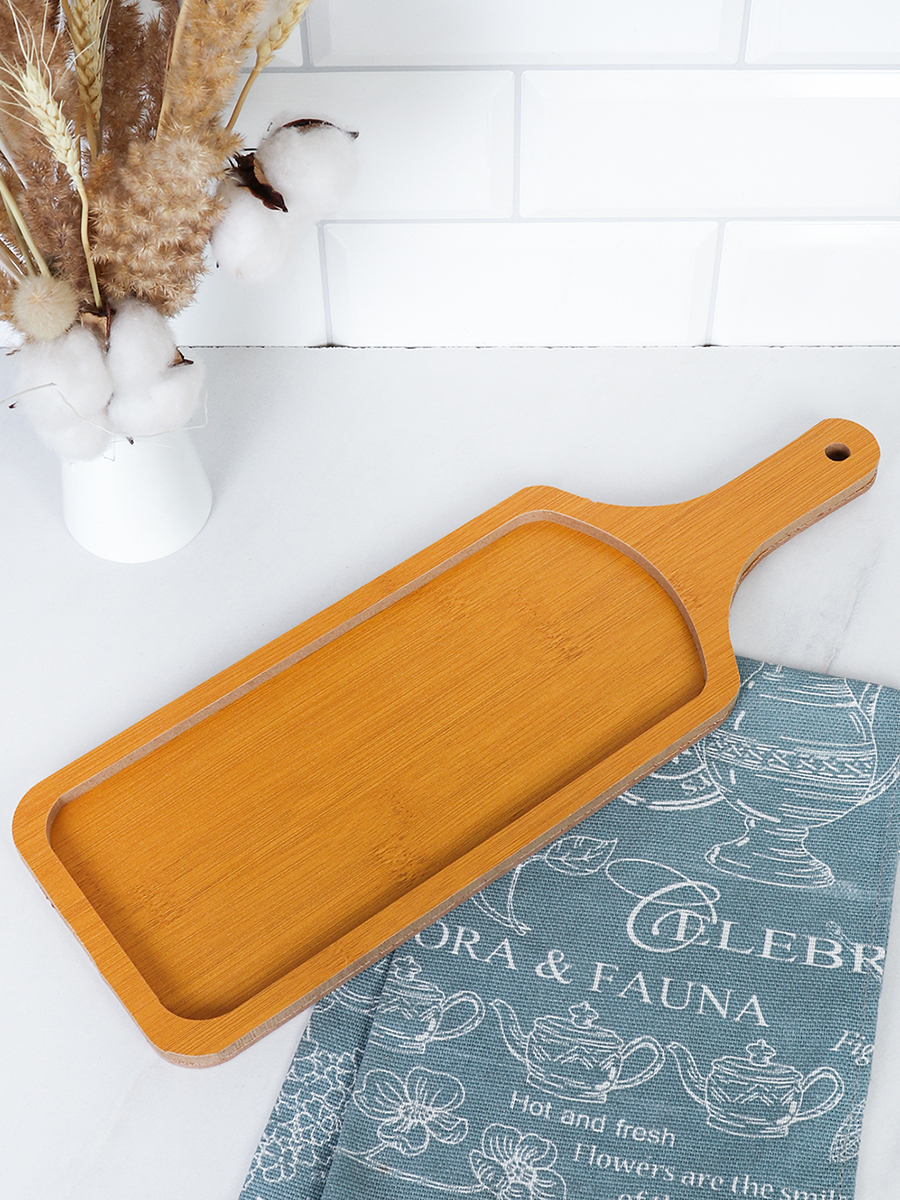 Блюдо сервировочное 14х40х1,3 см / DR1440 /уп 60/ дерево