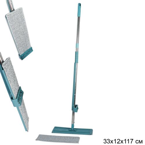 Швабра с отжимом 33х12x117 см / M1 /уп 40 / 2 насадки