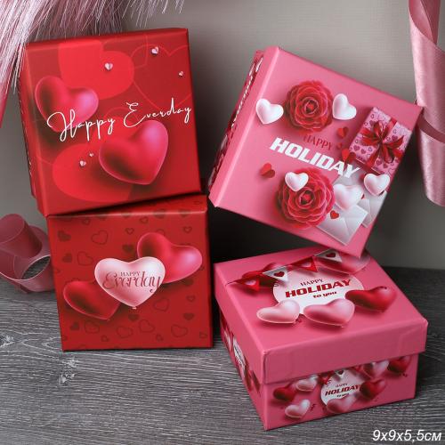 Коробка подарочная 9х9х5,5 см / S111-SY622 /уп 12/216/микс