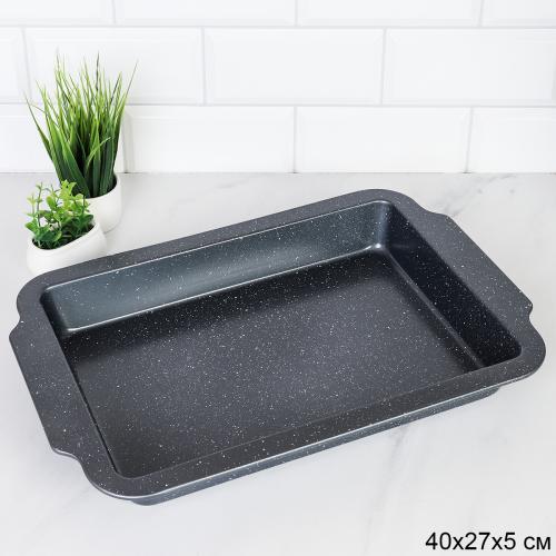 Противень 40х27х5 см Мрамор / RSD-38 /уп 50/ 0.702/ 711745/ 33х27х5
