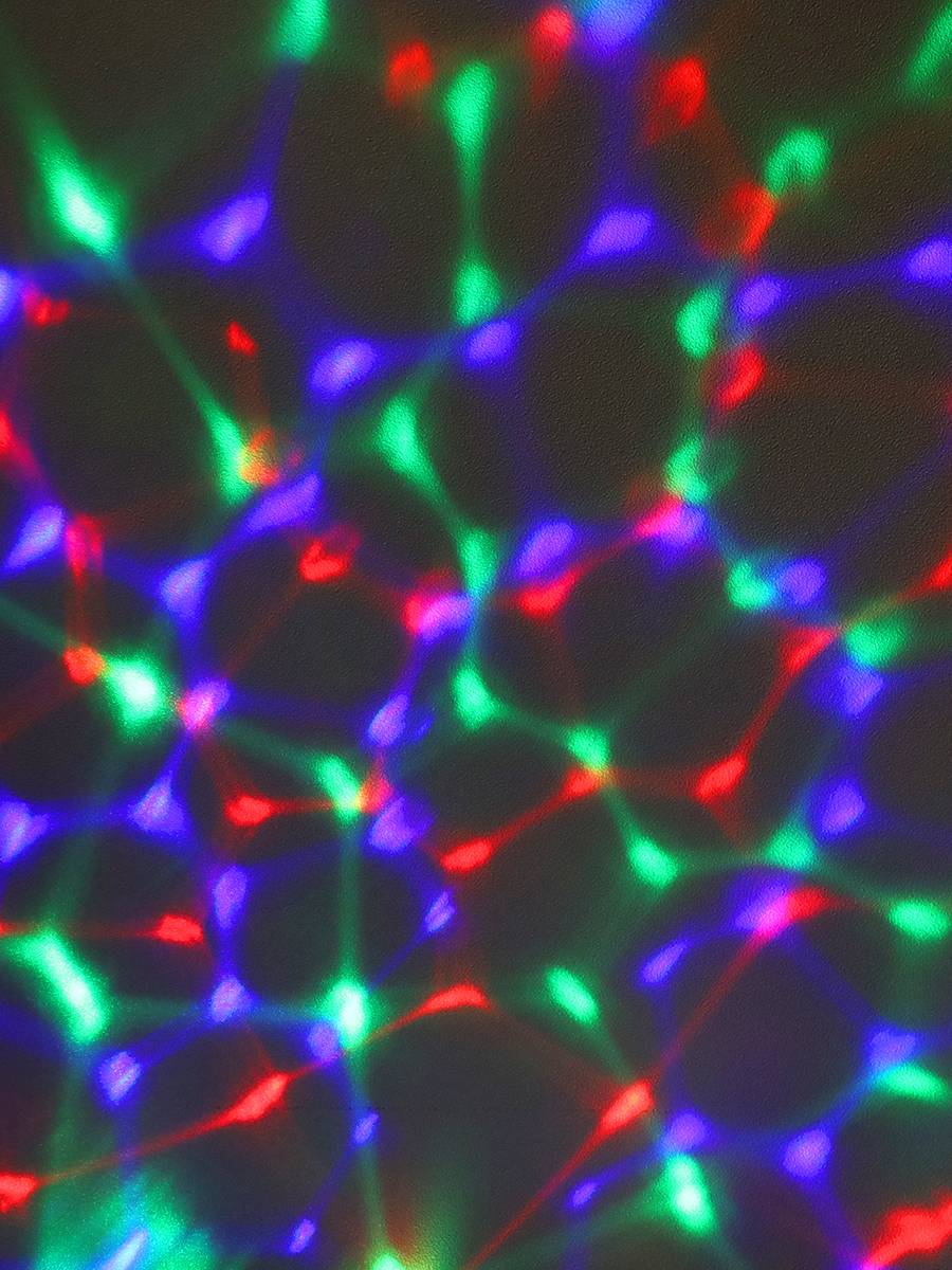 Проектор диско-шар ночник светодиодный классический, настольный 11 см / CW182609-17 /уп 100/