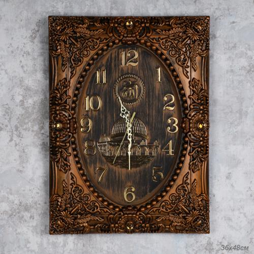 Часы настенные Мусульманские 48х36 см / 2583MB /уп 20/коричневые