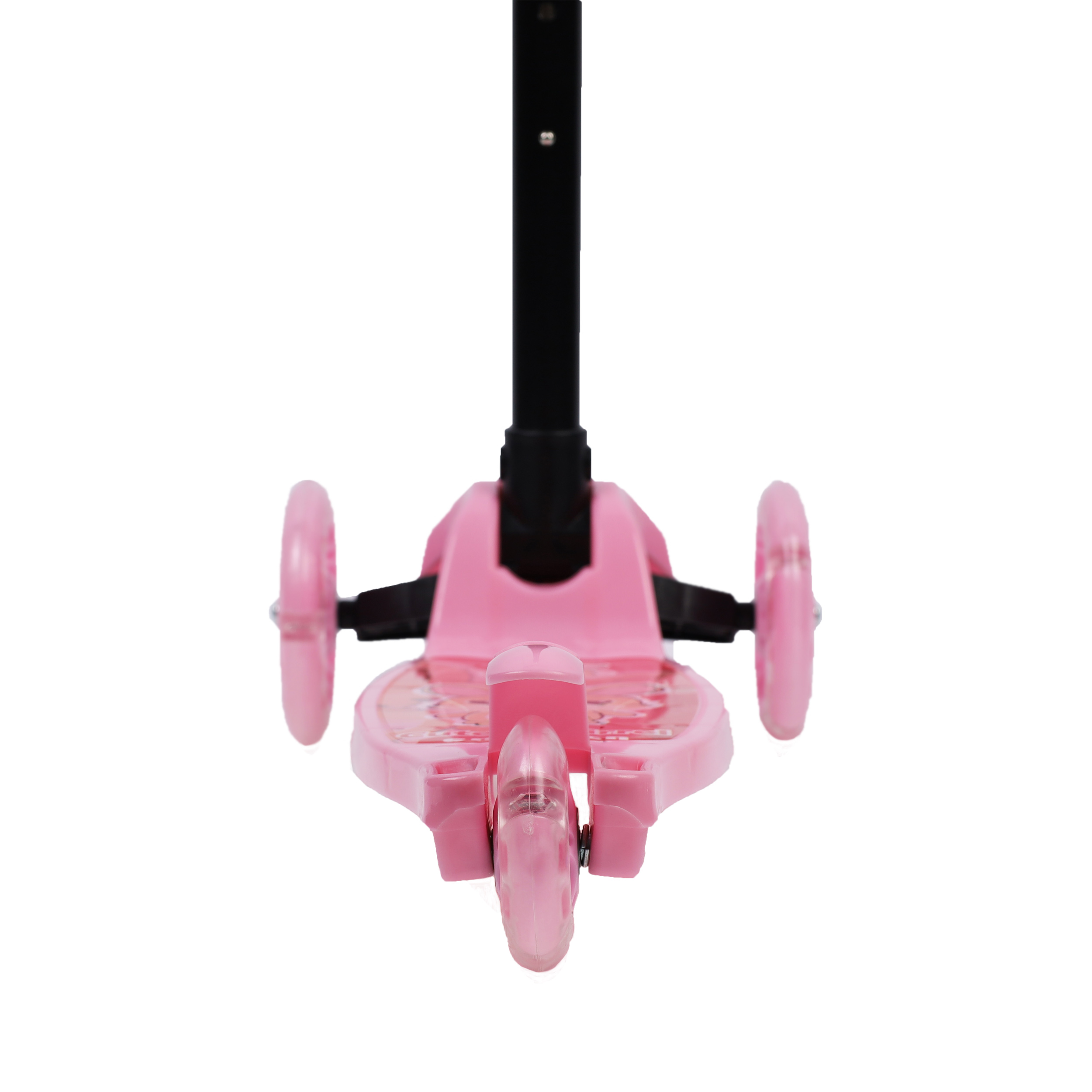 Самокат трехколесный облегчённый для детей от 3-х лет Yeenot GT105-1, нагрузка до 25кг, вес 1,2кг, светящиеся колёса 110мм, цвет розовый Белка БК/уп13